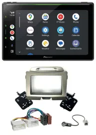 Pioneer 2DIN MP3 USB Bluetooth DAB Autoradio für Kia Sportage 3 SL 10-15 silber