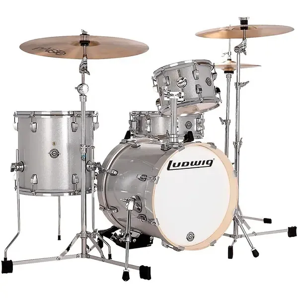 Ударная установка акустическая Ludwig Breakbeats by Questlove 4-Piece Shell Pack Silver Sparkle