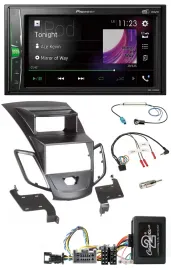 Pioneer 2DIN Lenkrad DAB USB Bluetooth Autoradio für Ford Fiesta Display 2008-10