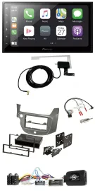 Pioneer USB Lenkrad 2DIN Bluetooth DAB Autoradio für Honda Jazz ab 2014 silber