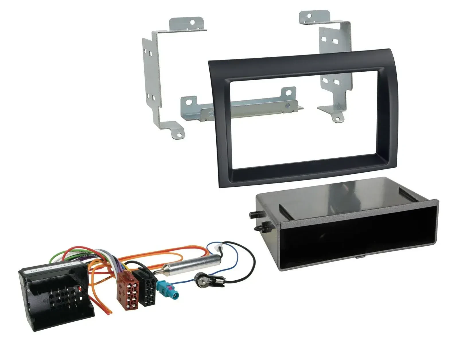 Radioeinbauset DIN Autoradio für Citroen Jumper Quadlock 06-11 schwarz Profivers