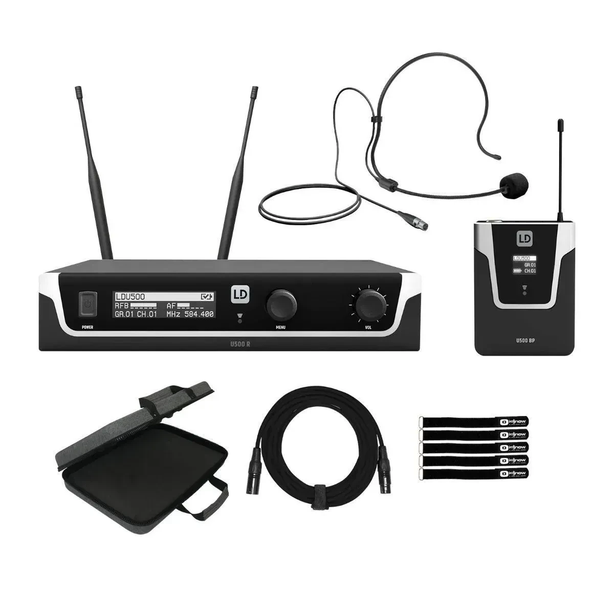 Микрофонная система персонального мониторинга LD Systems LDS-U5051BPHUS-PK с аксессуарами