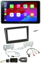 Pioneer Bluetooth 2DIN USB Lenkrad DAB Autoradio für Fiat Doblo ab 2015 schwarz