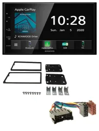 Kenwood Bluetooth MP3 DAB USB 2DIN Autoradio für Kia Carens II 2002-2006