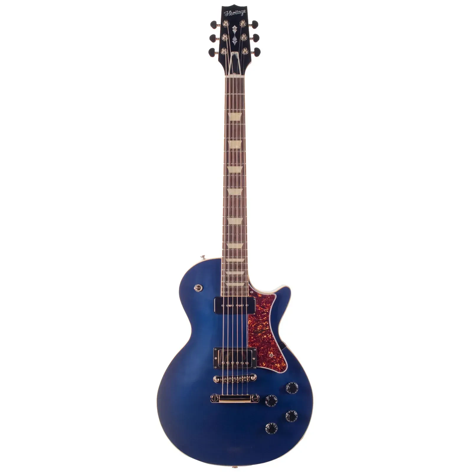 Электрогитара Heritage Audio Custom Shop 1124 H-150 Midnight Blue, 6-струнная, H-P90, 24.75", Single Cut, с кейсом