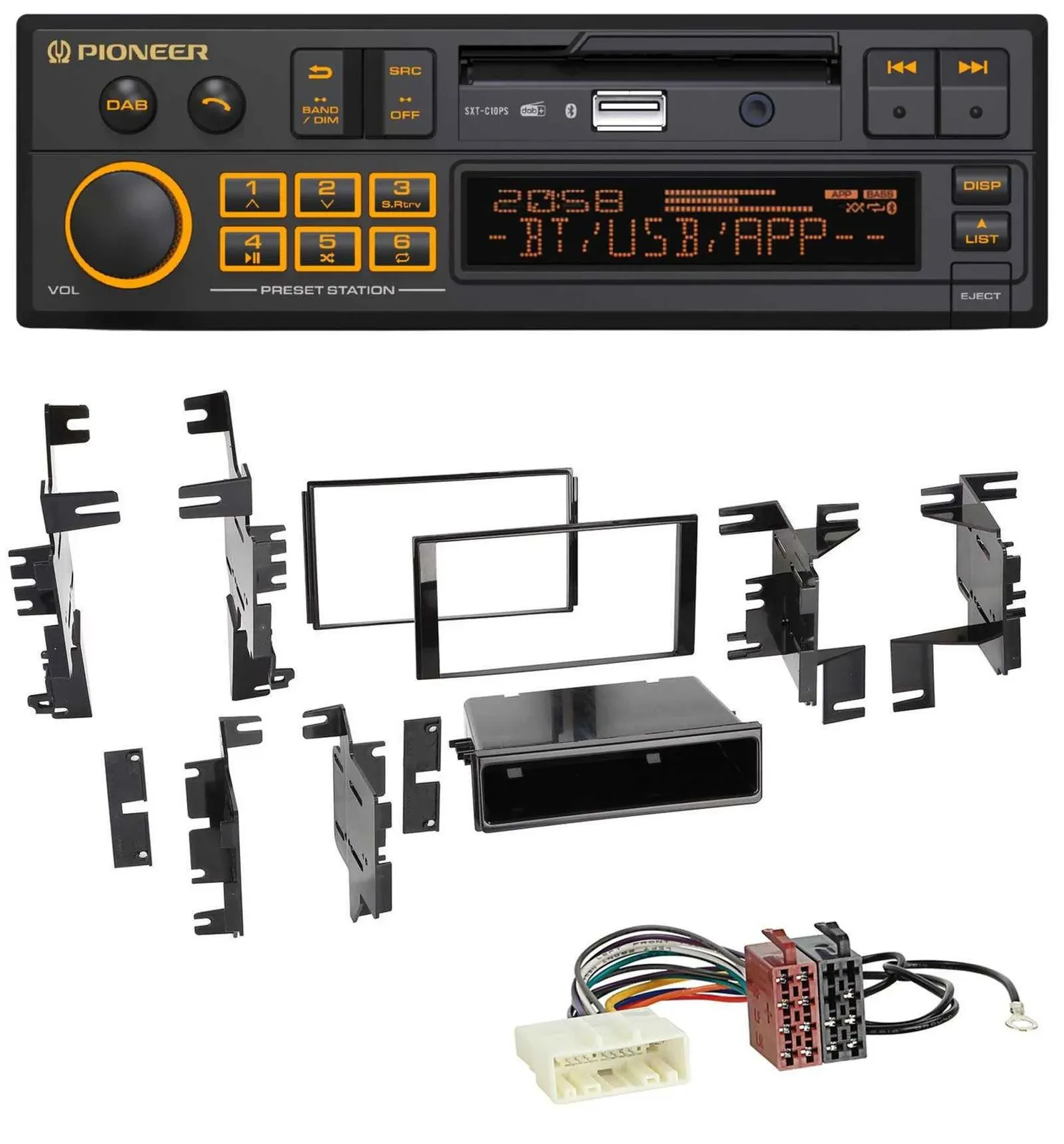 Pioneer DAB MP3 USB Bluetooth Autoradio für Nissan Navara NV NV200 (ab 12)