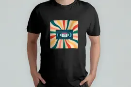 Футболка Popmerch MWXL117 "Color Casset" белая, мужская, размер XL