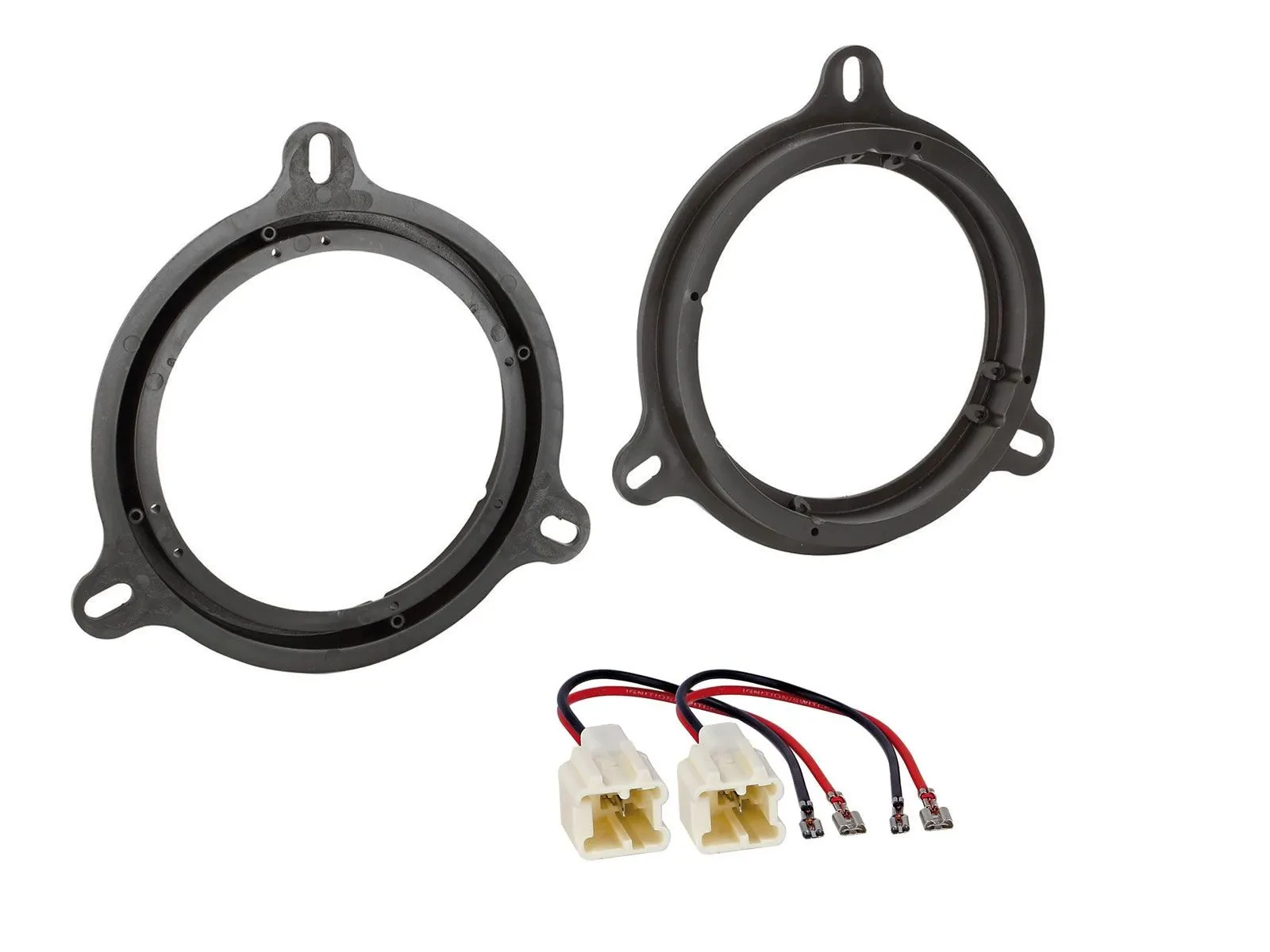 Установочный комплект для динамиков Caraudio24 165 мм для Dacia Dokker/Logan/Lodgy, Nissan/Renault (передние двери, набор)