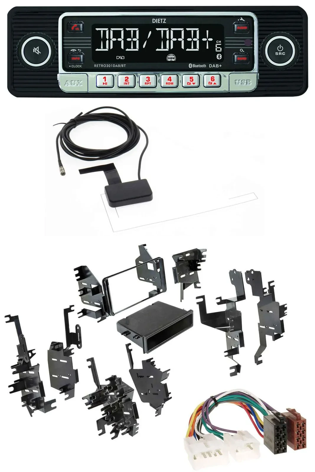 Dietz DAB Bluetooth USB MP3 Autoradio für Toyota Tundra / Celica / FJ