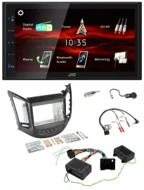 JVC USB Bluetooth Lenkrad DAB 2DIN Autoradio für Chevrolet Orlando 2011-2018 48