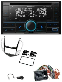 Автомагнитола для Chevrolet Cruze 2011–2016 Kenwood CD, 2-DIN, DAB, USB, MP3, Bluetooth