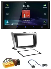 JVC USB Bluetooth 2DIN DAB MP3 Autoradio für Mazda 6 08-12 schwarz-silber