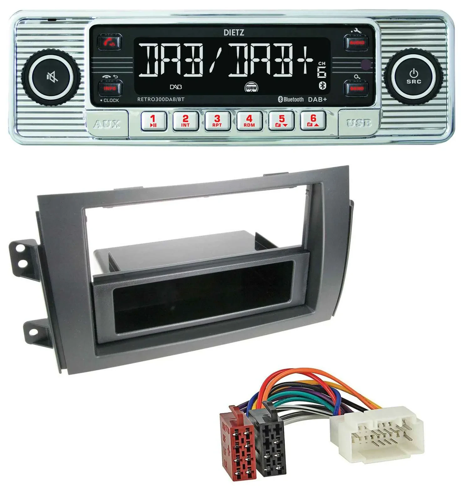 Автомагнитола для Fiat Sedici, Suzuki SX4 Dietz Bluetooth, MP3, DAB, USB