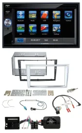 Blaupunkt 2DIN Bluetooth TMC USB Lenkrad SD Navigation für Opel Zafira Astra H C