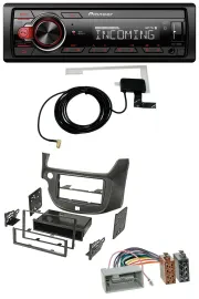 Pioneer MP3 AUX CD DAB USB Autoradio für Honda Jazz (ab 2009) dunkelgrau