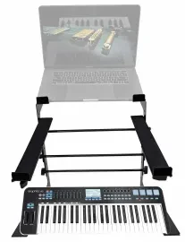 Samson Graphite 49 Key USB MIDI DJ Keyboard Controller+Dual Shelf Studio Stand