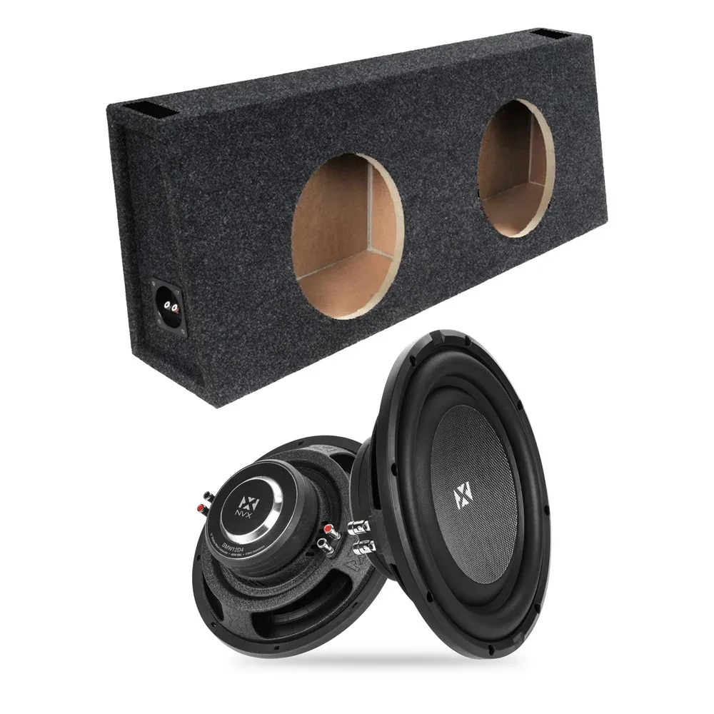 Сабвуфер для авто NVX SMW12D4_12TKDV 12" (2 шт.), фазоинверторный корпус Truck, shallow-mount