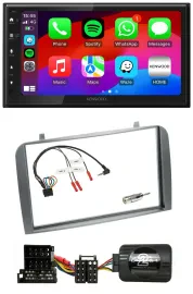 Kenwood Lenkrad USB DAB 2DIN Bluetooth Autoradio für Alfa Romeo GT 147 2000-2008