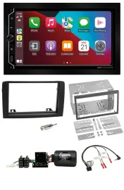 ESX 2DIN DAB USB Lenkrad Bluetooth Autoradio für Fiat Idea 06-12 schwarz