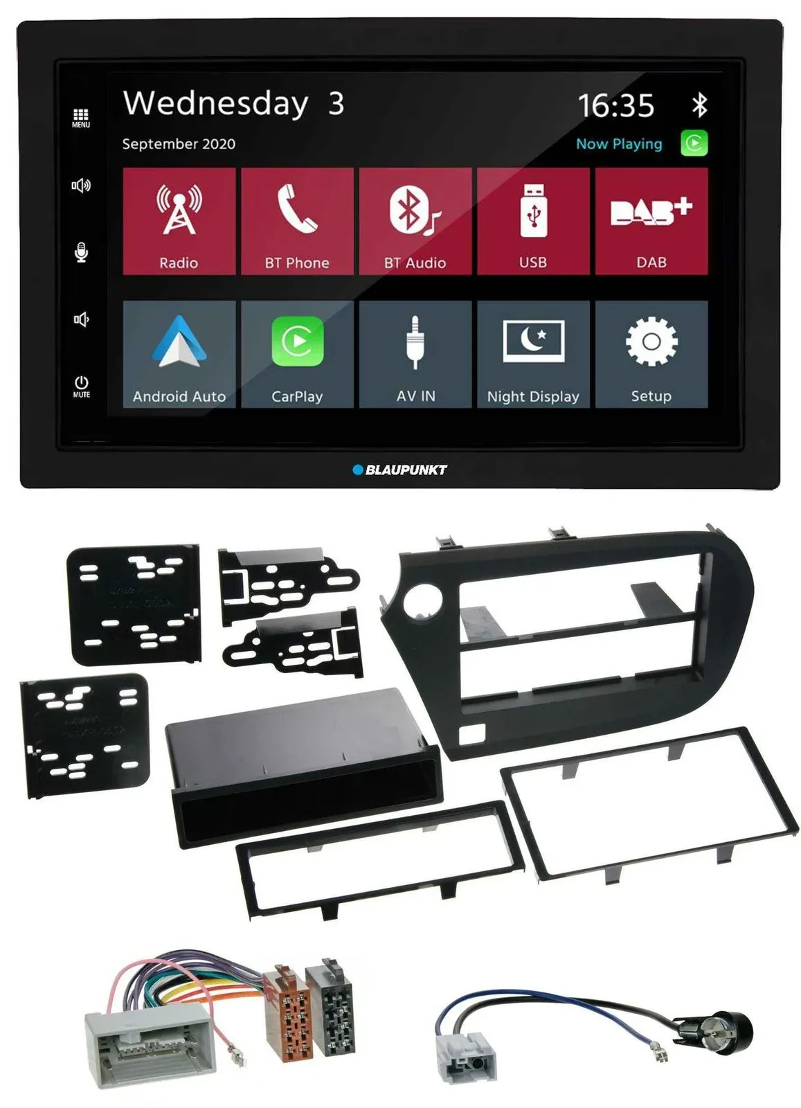 Blaupunkt 2DIN MP3 USB Bluetooth DAB Autoradio für Honda Insight ZE2 09-13