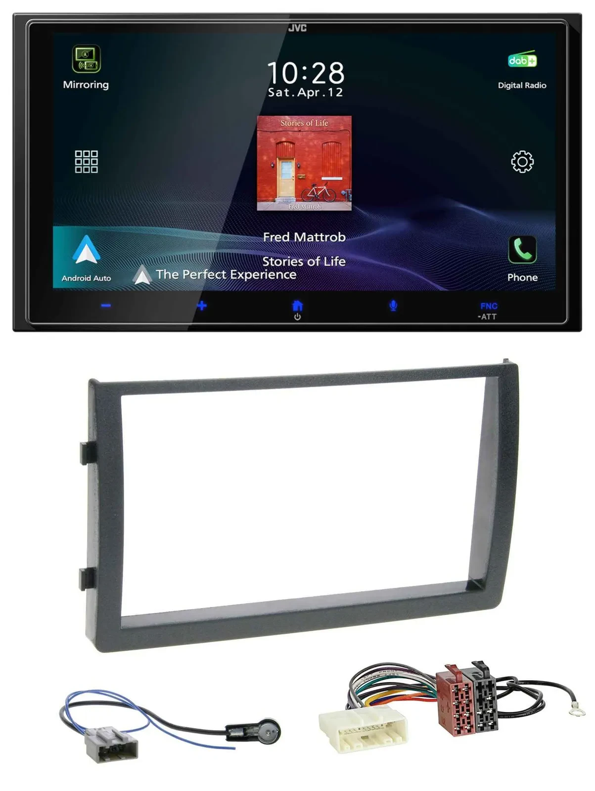 JVC USB Bluetooth 2DIN DAB MP3 Autoradio für Nissan Altima L31 2005-2006