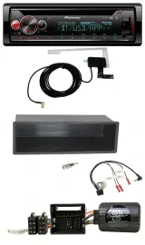 Автомагнитола Pioneer DAB CD USB Bluetooth для Citroen C2 (2006–2010), C3 (с 2006) с управлением на руле