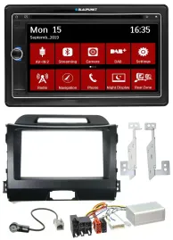 Автомагнитола Blaupunkt 2DIN DAB TMC USB Bluetooth с навигацией для Kia Sportage 3 (2010–2015)