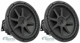 2) Kicker 44CVX124 12" 750W RMS Comp VX Dual 4-ohm Car Audio Subwoofers
