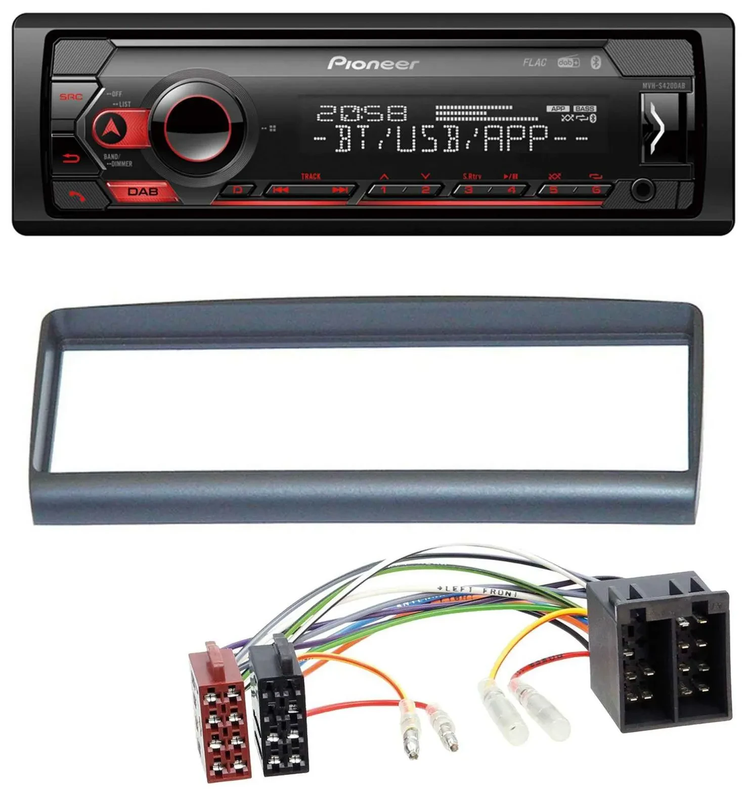 Pioneer MP3 USB DAB Bluetooth Autoradio für Alfa Romeo Spider GTV 1994-2005