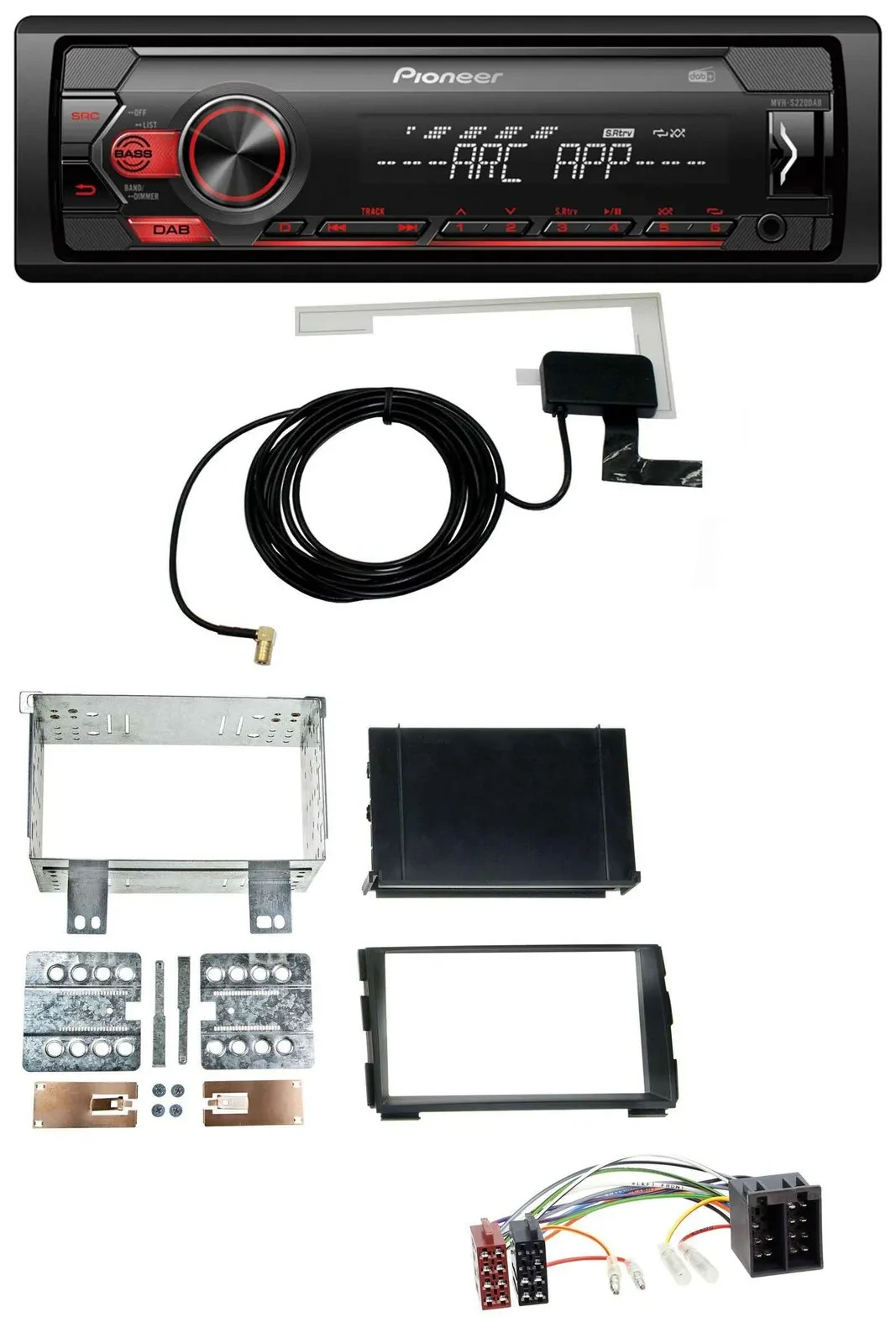 Автомагнитола для Kia Ceed 2009–2012 и proCeed 2011–2013 Pioneer 1-DIN, USB, DAB, MP3, AUX