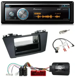 Pioneer Lenkrad DAB USB CD Bluetooth Autoradio für Mazda 5 (2010-2015)