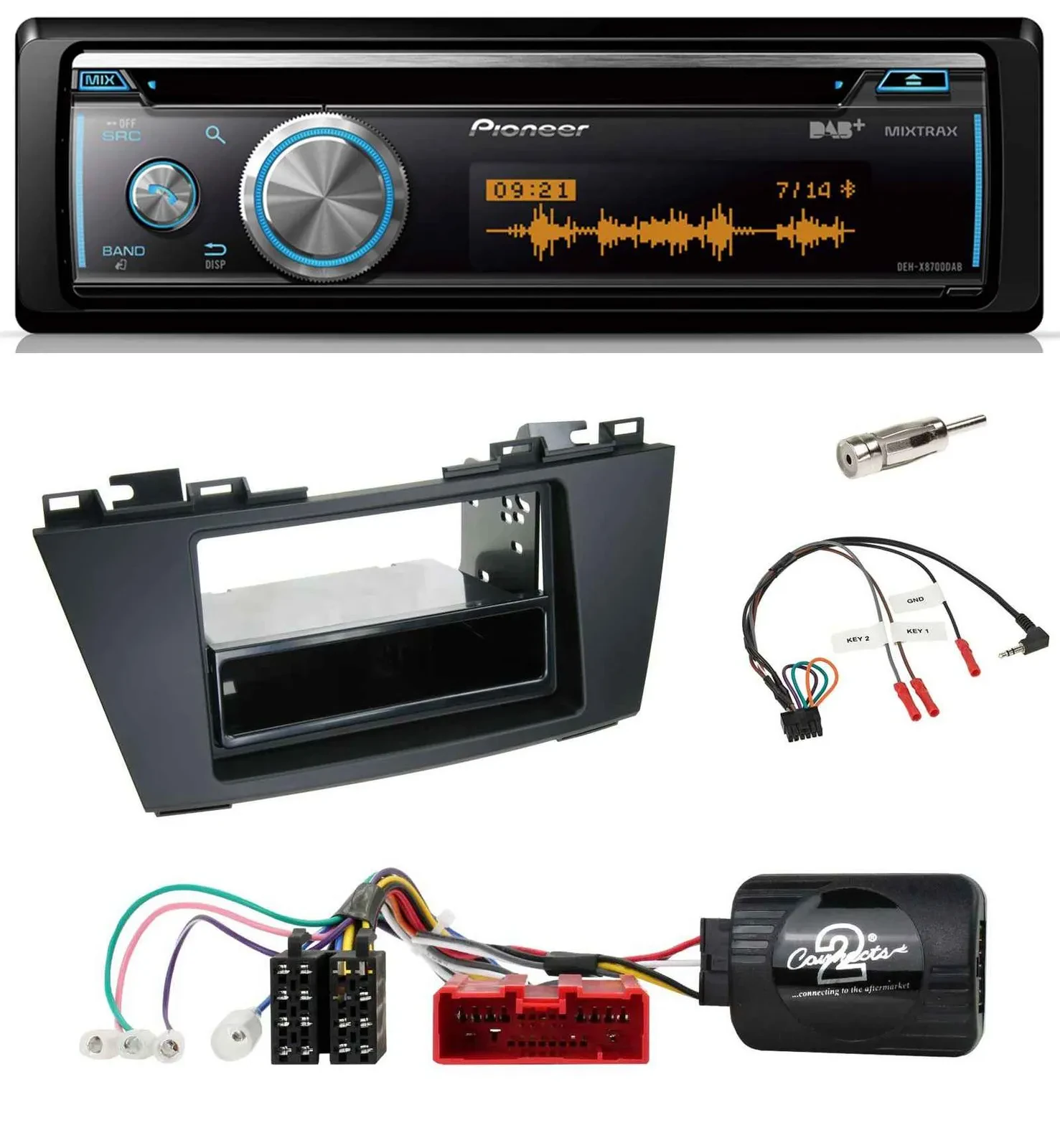 Автомагнитола Pioneer DAB USB CD Bluetooth для Mazda 5 (2010–2015)