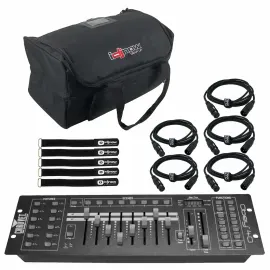 Chauvet DJ Obey 40 Universal 512 DMX Lighting Controller Lighting Package w Case