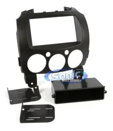 Scosche MA1547B Single/Double DIN Dash Installation Kit for 2011-Up Mazda 2
