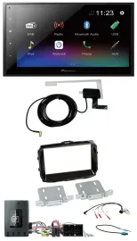 Pioneer DAB Lenkrad Bluetooth 2DIN USB Autoradio für Alfa Giulietta 14-21 Infoad