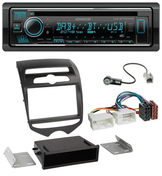 Kenwood MP3 Bluetooth DAB USB CD Autoradio für Hyundai ix20 (ab 10) man. Klima