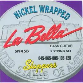 Струны для бас-гитары La Bella SN45B Slappers 45-128