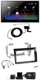 Автомагнитола для Fiat Ducato (2006–2008) Pioneer 2-DIN, DAB, Bluetooth, USB, чёрный глянец, поддержка кнопок на руле