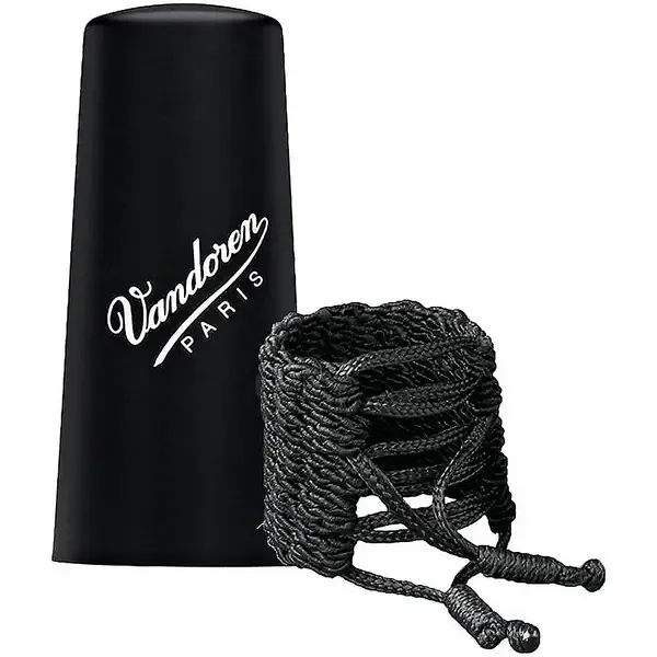 Лигатура для бас-кларнета Vandoren Klassik Bb Clarinet Ligature and Cap Bb Clarinet with Plastic Cap