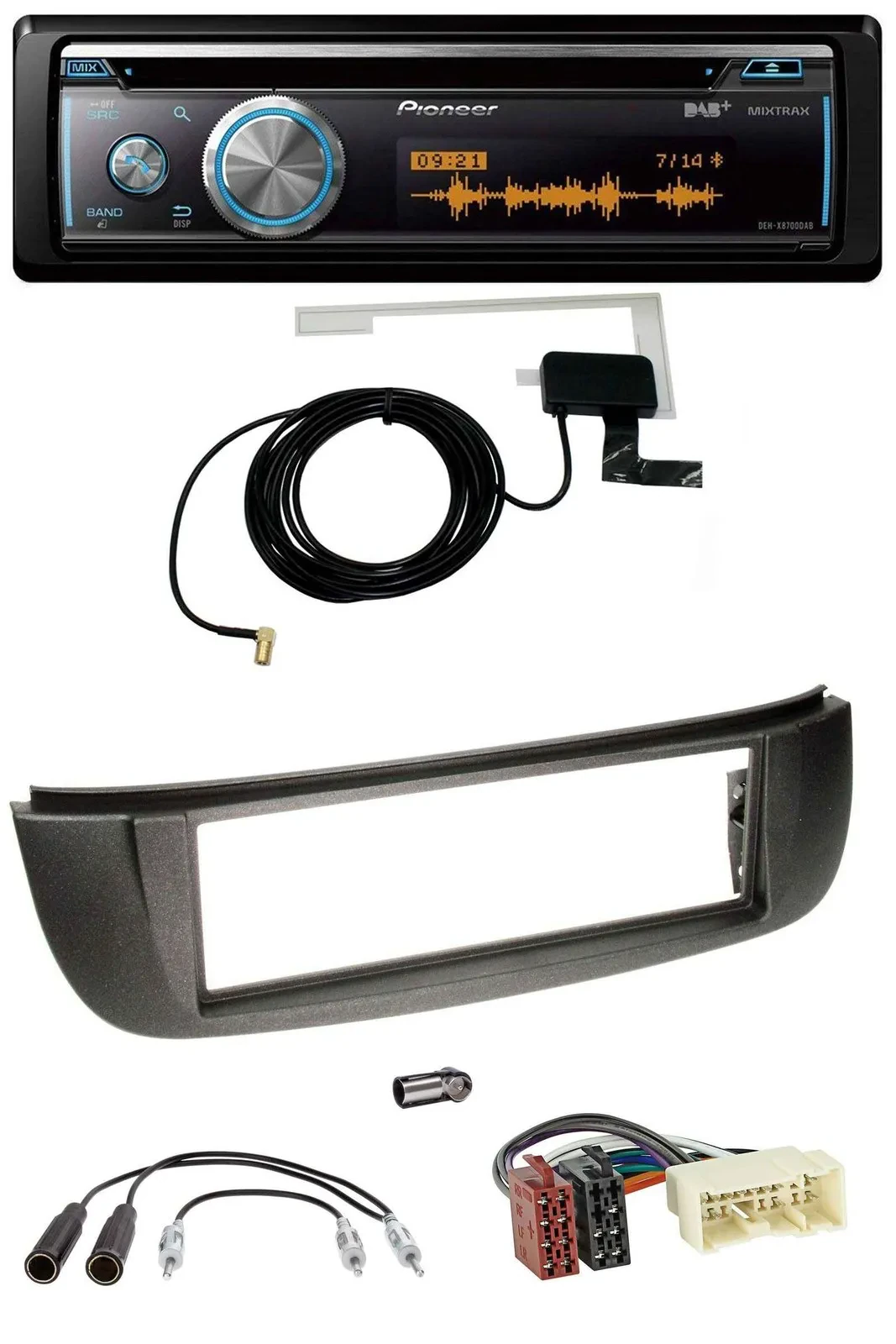 Pioneer Bluetooth DAB MP3 USB CD Autoradio für Nissan Almera Tino (2001-2004)