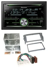 Автомагнитола Pioneer 2 DIN, Bluetooth, MP3, DAB, USB, CD для Toyota Auris (2007–2012), антрацит
