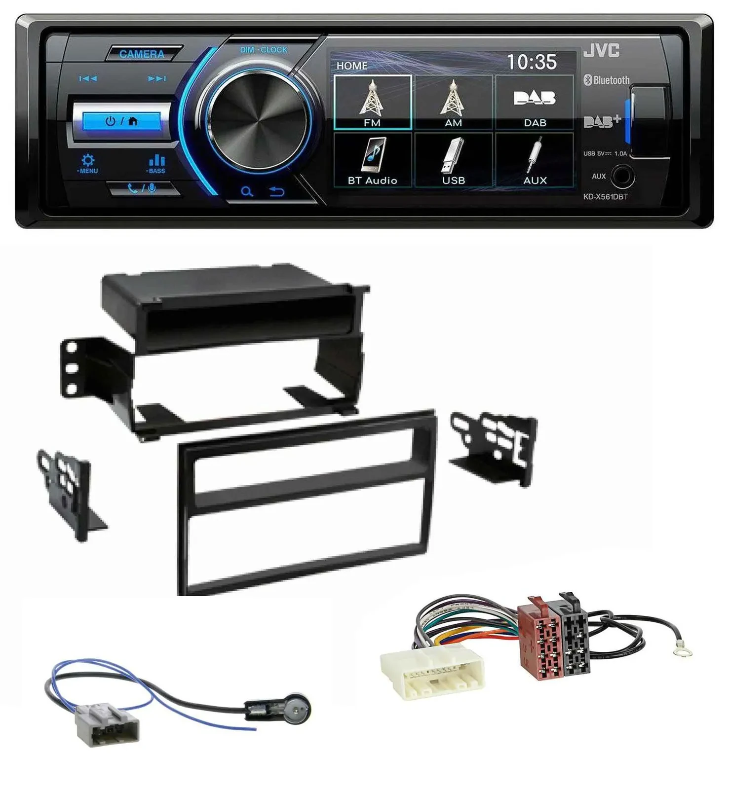 JVC Bluetooth MP3 USB DAB Autoradio für Nissan Tiida Versa C11 2007-2011