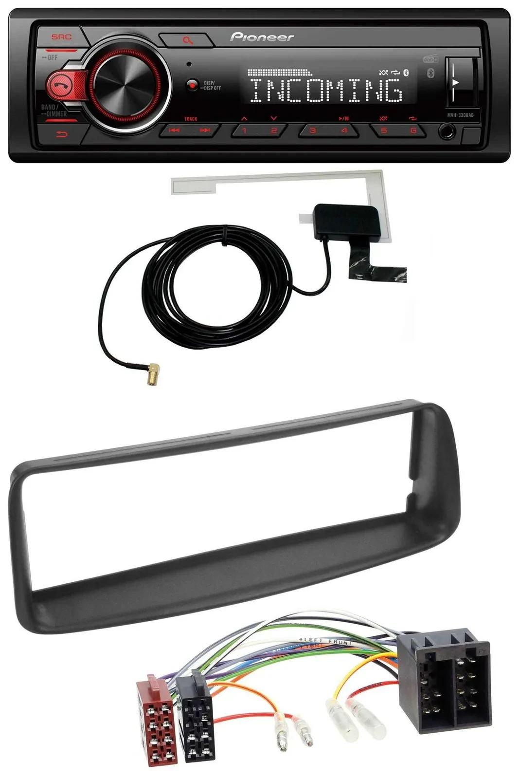 Pioneer MP3 AUX CD DAB USB Autoradio für Peugeot 206 (ab 1998)