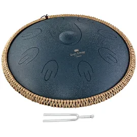 MEINL Sonic Energy OSTD2NB Steel Tongue Drum mit keepdrum Stimmgabel