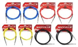 Инструментальный кабель Rockville RCGT6.0 Multicolor 1.8 м (8 штук)