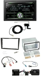 Автомагнитола Pioneer 2 DIN CD USB Bluetooth DAB для Opel Zafira, Corsa D, Astra с поддержкой кнопок на руле