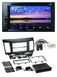 Pioneer Bluetooth 2DIN USB DVD DAB MP3 Autoradio für Mitsubishi EVO Lancer ab 08