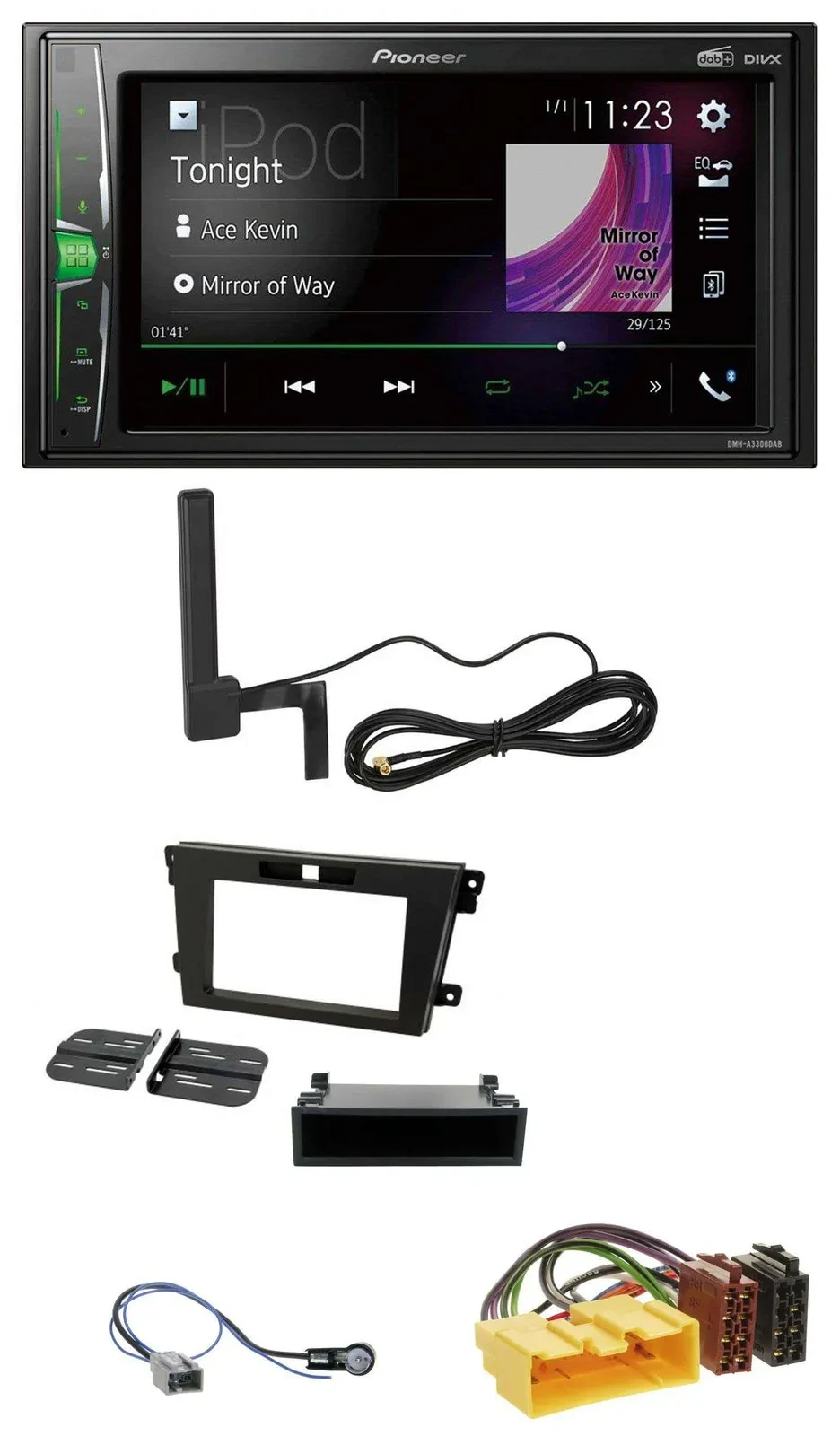 Автомагнитола для Mazda CX-7 (2008–2010) Pioneer 2-DIN, DAB, Bluetooth, MP3, AUX
