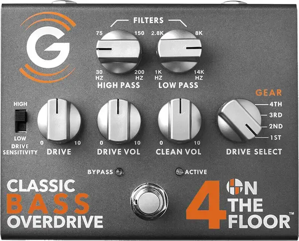 Педаль эффектов для бас-гитары Genzler 4 On The Floor Classic Bass Overdrive