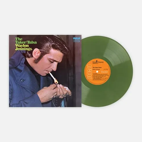 Виниловая пластинка Waylon Jennings – Taker/Tulsa, оливково-зелёный винил (Релиз 2024)